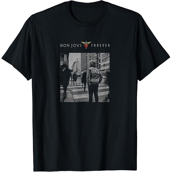 Amazon | ボン・ジョヴィ公式ハートダガー Tシャツ | Tシャツ